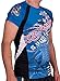 Ed Hardy Mens Eagle Mesh Crew Tee Top - Blue - Medium