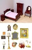Bedroom Furniture and Accessory Set 1:12 Scale by Melissa and Doug