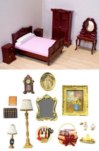 Childrens Toyshop  Toys : Bedroom Furniture and Accessory Set 1:12 Scale by Melissa and Doug