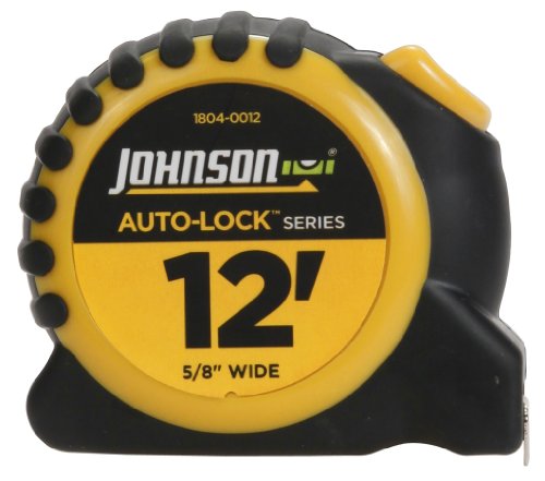 Johnson Level and Tool 1804-0012 12-Foot x 5/8-Inch Auto-Lock Tape