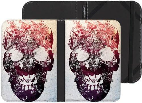 Kobo Wireless eReader Case with "Floral Skull" Design by Ali Gulec