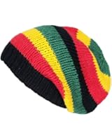 Asian Idyllica Handmade Crochet Knit Beanie One Size Multicoloured Rasta 102