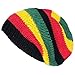 Asian Idyllica Handmade Crochet Knit Beanie One Size Multicoloured Rasta 102