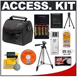 Deluxe Accessory Kit with Deluxe Padded Carrying Case + Multi-Voltage Charger with 4 AA Rechargeable Batteries + Tripod + Precision Design Accessory Kit for Fuji Finepix A100, A150, A500, A600, A610, A700, A800, A820, A900 & A920 Digital Cameras