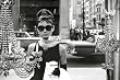 Audrey Hepburn (Breakfast at Tiffany's, Looking Through Window) Movie Poster Print - 24" X 36"