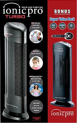 Ionic ProÂ® Turbo Air Purifier Super Value Pack - Includes Turbo, Compact & Car Ionizer