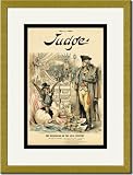 Gold Framed/Matted Print 17x23, Judge Magazine: The Beginning of a New Century