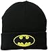 Batman Men's Cuffed Knit Beanie with Patch Logo