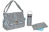 Kalencom Laminated Buckle Bag Heavenly Dots Choc/Blue
