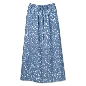 Buy Floral Chambray Pull-On Skirt