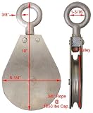 1850lbs Swivel EYE Snatch Block Hoist Rigging 5