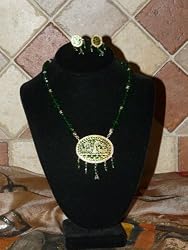 Christmas Gift-ethnic Thewa Necklace Set From India Free Shipping