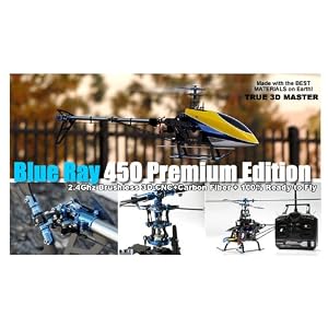 6 channel 2.4GHz BlueRay 450PE 3D RC Helicopter 100% ready-to-fly and fully-loaded with... by 