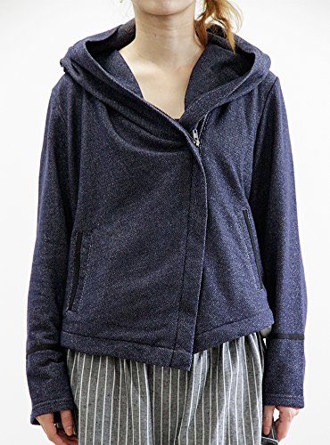 (Goldjapan)ゴールドジャパン 大きいサイズ レディース ジップアップ デニム ジャケット インディゴ パーカー パーカ フード ジップアップ スエット スウェット 長袖 長そで スポーツウエア スポーツ ナイトウエア ルームウェア カジュアル エレガント ゆったり 着痩せ 体型カバー 大きい おおきい ぽっちゃり 可愛い 着やせ ポチャカワ ポチャティブ ビッグサイズ LL LLサイズ 2L 3L 4L 5L 6L XL XXL 11号 13号 15号 17号 19号 21号 Aライン 春 夏 秋 冬 lb-25045