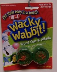 8in1 Wacky Wabbit Wood Cups Alfalfa Combo,  1-Ounce