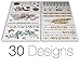 #1 Hair Tattoos - Temporary Tattoos For Hair, 6 Premium Sheets - Gold, Silver, Color High Gloss Effect Hair Tattoo