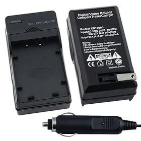 eForCity Compact Battery Charger Set for Casio NP-20 / DP-20DBA