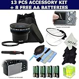 13 Pcs Super Kit For NIKON D60 + 8 FREE AA Premium Batteries, Includes: 0.1 ....