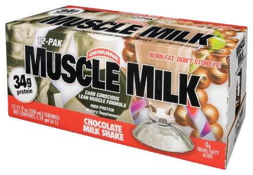 Childrens Toyshop  Health & Personal Care : Cytosport - Muscle Milk Rtd Choc Milk 17oz, 12 drinks