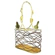 Bird and Bird Nest 2 Bottle Metal Wine Caddy - Garden Style
