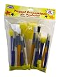 Contemporary Value Pack Stencil Brushes - 25 Pieces