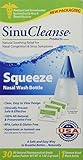 SinuCleanse Squeeze Nasal Wash Kit Plus All-Natural Saline Solution Packets, 30-Count Box