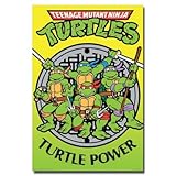 Teenage Mutant Ninja Turtles Movie (80s Group, Retro) Poster Print