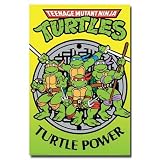 (22x34) Teenage Mutant Ninja Turtles Movie (80s Group, Retro) Poster Print