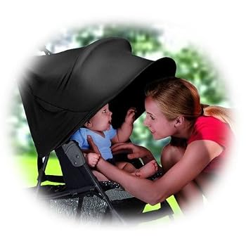 Set A Shopping Price Drop Alert For RayShade® UV Protective Stroller Shade Improves Sun Protection for Strollers, Joggers and Prams Black
