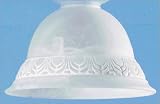 Westinghouse Lighting 81295 Neckless White Swirl Ceiling Fan Light Shade with Arch Design