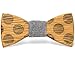 Two Guys Bow Tie Co. Men's Wood Bow Tie- Floyd Walnut Wood Bow Tie