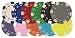 Da Vinci 50 Clay Composite Dice Striped 11.5 gram Poker Chips, Choose from 11 colors