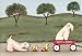 A wagon full of wheaten terriers (wheaties) / Lynch folk art print