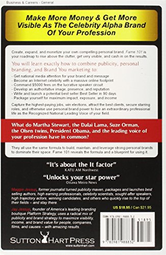 Fame 101 - Powerful Personal Branding & Publicity for Amazing Success