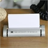 Michigan Wolverines Metallic Brushed Business Card Holder