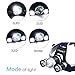 Vander Super Bright Headlight,5000lm 4 Mode Headlamp Flashlight Torch,3 CREE Chips XML T6 LED Helmet Light with 18650 Batteries and Wall Charger for Hiking Camping Riding Hunting Fishing