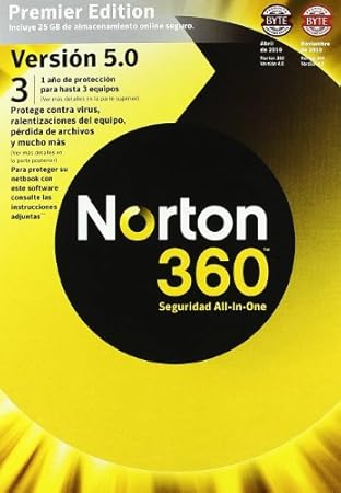 Norton 360 Premier 5.0 Es 1 usuario 3 PC Mm