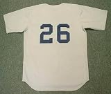 WADE BOGGS Boston Red Sox 1987 Majestic Cooperstown Away Throwback Baseball Jersey, 2XL