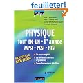 Physique tout-en-un MPSI-PCSI-PTSI 1e ann�e : Cours et exercices corrig�s