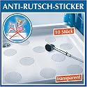 Anti-Rutsch-Sticker für Ihre Sicherheit im Bad - man rutscht im Badezimmer oder Dusche nicht mehr aus!