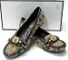 AUTHENTIC COACH KATRIN KHAKI SIGNATURE LOAFERS SHOES A2439