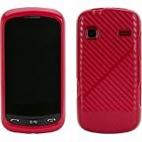 LG Xpression C395 Inlay Body Glove Gel Case Red