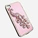 1x Luxury Designer Bling Crystal Pink Peacock on Pink Case for Apple Iphone 4 and 4s [Limited Edition]