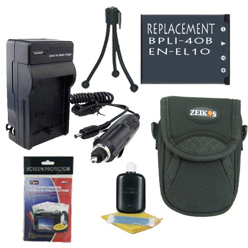 Accessory Saver Battery & charger Bundle For Select Fuji - FujiFilm FinePix - Nikon - Olympus - Pentax Optio Digital Cameras (See Details For Compatible Models)
