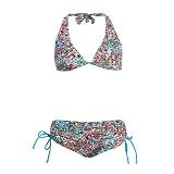 Bikini Set Mosaic Top  Boyleg Shorts