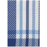 100% Cotton Jacquard Blue and White Dishtowel 18 X 28 Set 6 by Traders and Company