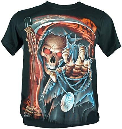 Plutoshirt| Death Grim Reaper Ghost Skull Sword Large Size L New! T-Shirt Tee (G211)