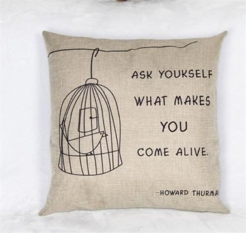 Khaopan Decorative - Fashion letter linen Throw Pillow Cases Home Decorative Cushion Cover Square Type7