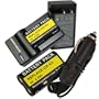 2 Lithium-Ion Battery&Charger for Kodak CR-V3 CRV3