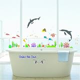 Nursery Easy Apply Wall Sticker Decorations – Under the Sea Creatures